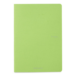 Fabriano EcoQua Staplebound Notebook - Lime, 11.7" x 8.3", Graph (front view)