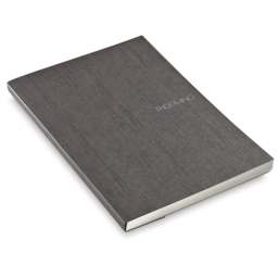 Fabriano EcoQua Notebook - 8.25" x 5.8", Dot, Gluebound, Stone (side view)