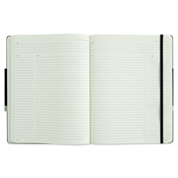 Moleskine Pro Collection Notebook - X-Large, Black, Hard Cover, 9-3/4" x 7-1/2" (open)