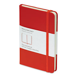 Moleskine Classic Hardcover Notebook - Scarlet Red, Blank, 5-1/2" x 3-1/2" (side view)