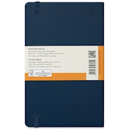 Moleskine Classic Hardcover Notebook - Sapphire Blue, Ruled, 8-1/4" x 5" (back)