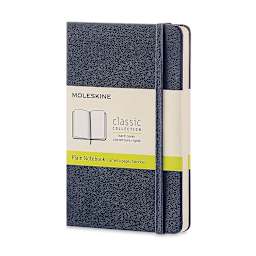 Moleskine Classic Hardcover Notebook - Pocket, 5-1/2'' x 3-1/2'', Blank, Sapphire Blue