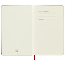 Moleskine Sketchbook - Red, Large, 8¼" × 5", inside cover