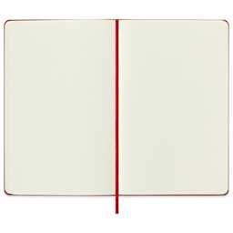 Moleskine Sketchbook - Red, Large, 8¼" × 5", open