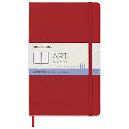 Moleskine Sketchbook - Red, Large, 8¼" × 5", front cover