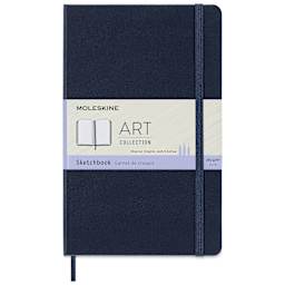 Moleskine Sketchbook - Sapphire Blue, Large, 8-1/4" x 5", front cover