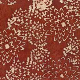 LAMALI Decorative Lokta Paper, 20 in x 30 in, Tomoe, Rust, White Batik