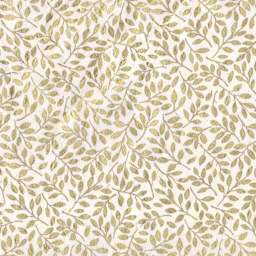 LAMALI Decorative Lokta Paper, 20 in x 30 in, Gilded, Cream, Gold Silkscreen