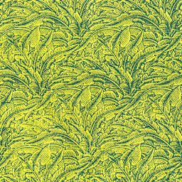 LAMALI Decorative Lokta Paper, 20 in x 30 in, Greenery Small, Yellow, Avocado Silkscreen