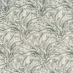 LAMALI Decorative Lokta Paper, 20 in x 30 in, Greenery Small, White, Lichen Silkscreen