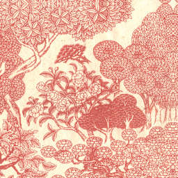 LAMALI Decorative Lokta Paper, 20 in x 30 in, Kongpo, Cream, Peach Silkscreen