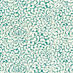 LAMALI Decorative Lokta Paper, 20 in x 30 in, Kikou, White, Emerald Silkscreen