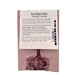 LAMALI Shibori Soft-Cover Handmade Journal, 3.9 in x 5.9 in, 200 Pgs./Bk., Madder