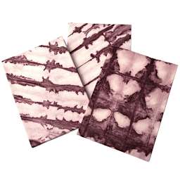 LAMALI Shibori Soft-Cover Handmade Journal, 5.9 in x 8.3 in, 72 Pgs./Bk., Madder