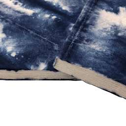 LAMALI Shibori Soft-Cover Handmade Journal, 5.9 in x 8.3 in, 72 Pgs./Bk., Indigo