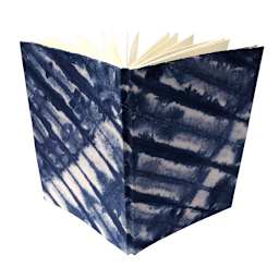 LAMALI Shibori Soft-Cover Handmade Journal, 5.9 in x 8.3 in, 72 Pgs./Bk., Indigo