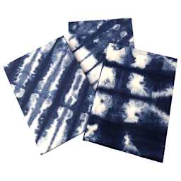 LAMALI Shibori Soft-Cover Handmade Journal, 5.9 in x 8.3 in, 72 Pgs./Bk., Indigo