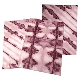 LAMALI Shibori Soft-Cover Handmade Journal, 8.3 in x 11.8 in, 72 Pgs./Bk., Madder