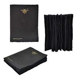 LAMALI Tresor Toned Soft-Cover Handmade Journal, 96 Pages, Black