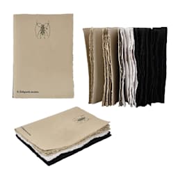 LAMALI Tresor Toned Soft-Cover Handmade Journal, 96 Pages, Toned Grey