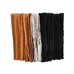 LAMALI Tresor Toned Soft-Cover Handmade Journal, 96 Pages, Tan