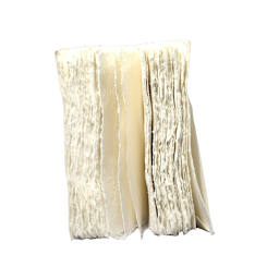 LAMALI Liasse Soft-Cover Handmade Book, 4.7 in x 7.1 in, 180 Pgs./Bk., White