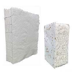 LAMALI Liasse Soft-Cover Handmade Book, 4.7 in x 7.1 in, 180 Pgs./Bk., Speckled Gold