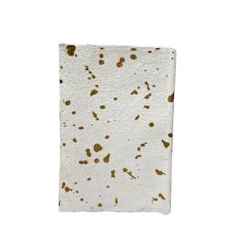 LAMALI Liasse Soft-Cover Handmade Book, 4.7 in x 7.1 in, 180 Pgs./Bk., Speckled Gold