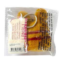 Felt Cat Handmade Key Rings Yellow