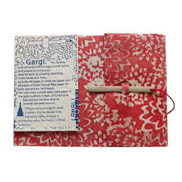LAMALI Gargi Soft-Cover Handmade Journal, 5.9 in x 8.7 in, 96 Pgs./Bk., Rose Batik