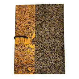 LAMALI Wanderer Hard-Cover Handmade Journal, 5.9 in x 8.3 in, 164 Pgs./Bk., Gold-Brown