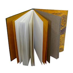 LAMALI Wanderer Hard-Cover Handmade Journal, 5.9 in x 8.3 in, 164 Pgs./Bk., Gold-Brown