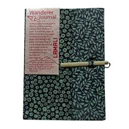 LAMALI Wanderer Hard-Cover Handmade Journal, 5.9 in x 8.3 in, 164 Pgs./Bk., Blue-Aqua