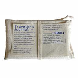 LAMALI Traveler's Hard-Cover Handmade Journal, 3.5 in x 5.5 in, 160 Pgs./Bk., Blue/Navy