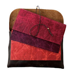 LAMALI Ninki Soft-Cover Handmade Journal, 4.3 in x 5.9 in, 64 Pgs./Bk., Warm Tones