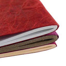 LAMALI Ninki Soft-Cover Handmade Journal, 4.3 in x 5.9 in, 64 Pgs./Bk., Warm Tones