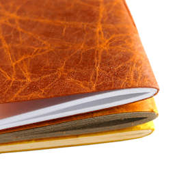 LAMALI Ninki Soft-Cover Handmade Journal, 4.3 in x 5.9 in, 64 Pgs./Bk., Earth Tones