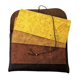 LAMALI Ninki Soft-Cover Handmade Journal, 4.3 in x 5.9 in, 64 Pgs./Bk., Earth Tones