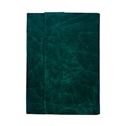 LAMALI Bondo Soft-Cover Handmade Journal, 4.3 in x 5.9 in, Emerald Green