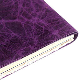 LAMALI Bondo Soft-Cover Handmade Journal, 4.3 in x 5.9 in, Purple