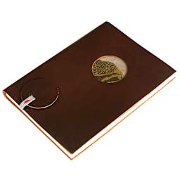 LAMALI Aurore Soft-Cover Handmade Journal, Pink/Taupe