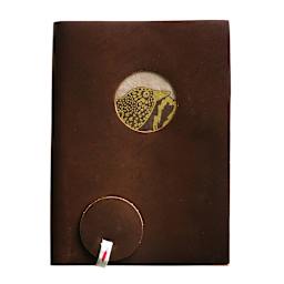 LAMALI Aurore Soft-Cover Handmade Journal, Pink/Taupe