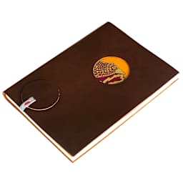 LAMALI Aurore Soft-Cover Handmade Journal, Orange/Red