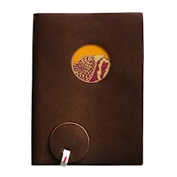 LAMALI Aurore Soft-Cover Handmade Journal, Orange/Red