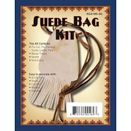 Suede Bag Kit Finished size: 9 x 4.5 - Peggable