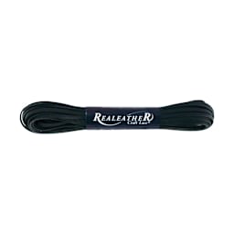 Realeather Calf Leather Lace, 1/8" x 8 yds., Black
