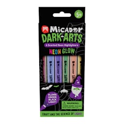 Neon Glow Scented Highlighters 6-Color Set