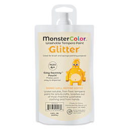 Abroli MonsterColor Washable Tempera Paint - Gold Glitter, 5 oz Pouch