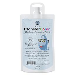 Abroli MonsterColor Washable Tempera Paint - Light Blue, 5 oz Pouch