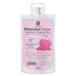 Abroli MonsterColor Washable Tempera Paint - Magenta, 5 oz Pouch